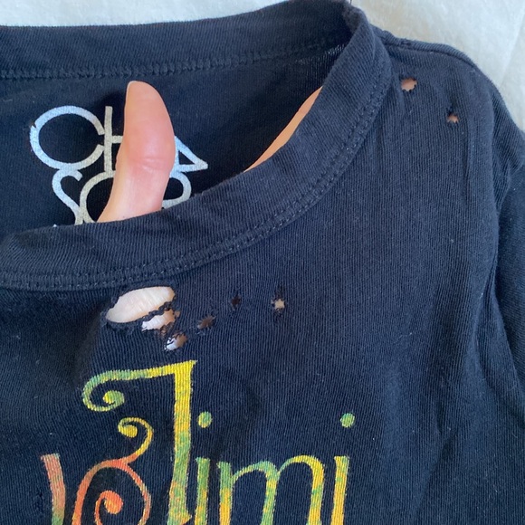 Chaser Distressed Splatter Jimmy Hendrix T-Shirt Size S - Picture 3 of 6